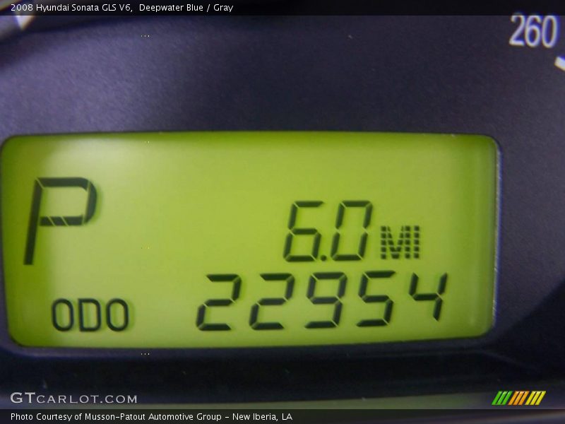 Deepwater Blue / Gray 2008 Hyundai Sonata GLS V6