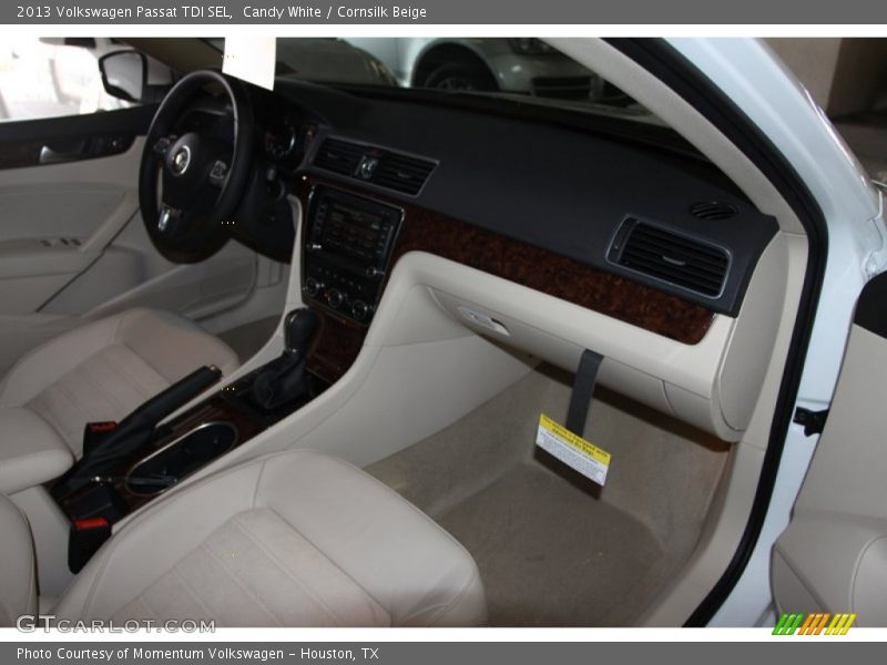Candy White / Cornsilk Beige 2013 Volkswagen Passat TDI SEL