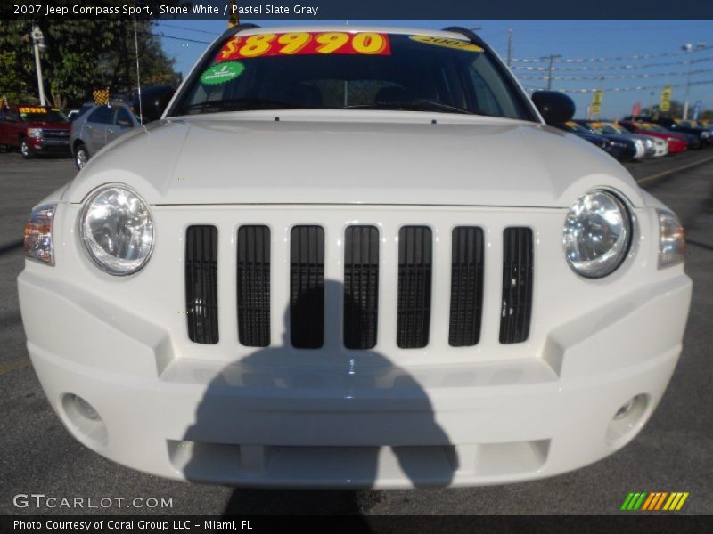 Stone White / Pastel Slate Gray 2007 Jeep Compass Sport