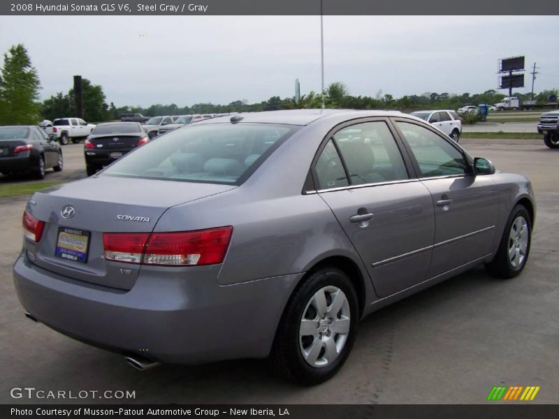 Steel Gray / Gray 2008 Hyundai Sonata GLS V6