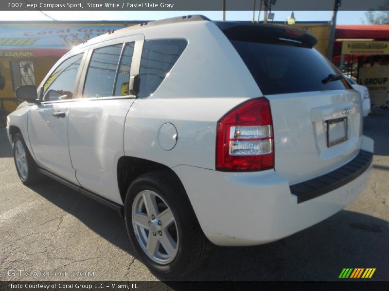 Stone White / Pastel Slate Gray 2007 Jeep Compass Sport