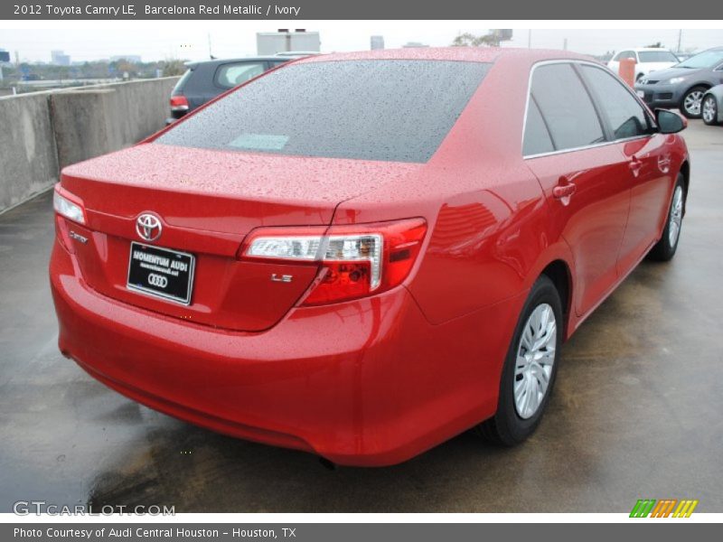 Barcelona Red Metallic / Ivory 2012 Toyota Camry LE