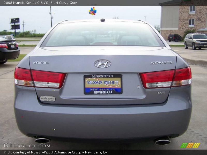 Steel Gray / Gray 2008 Hyundai Sonata GLS V6