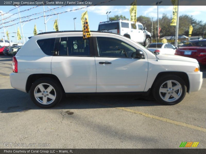 Stone White / Pastel Slate Gray 2007 Jeep Compass Sport