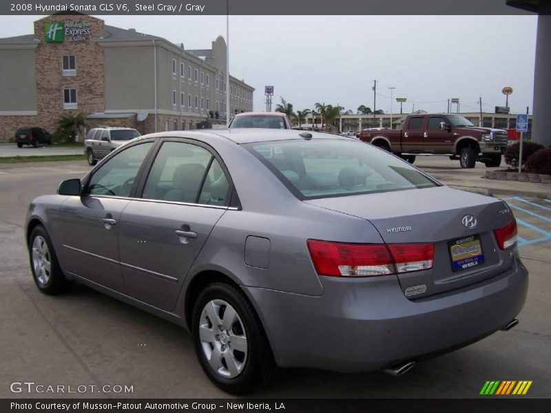 Steel Gray / Gray 2008 Hyundai Sonata GLS V6