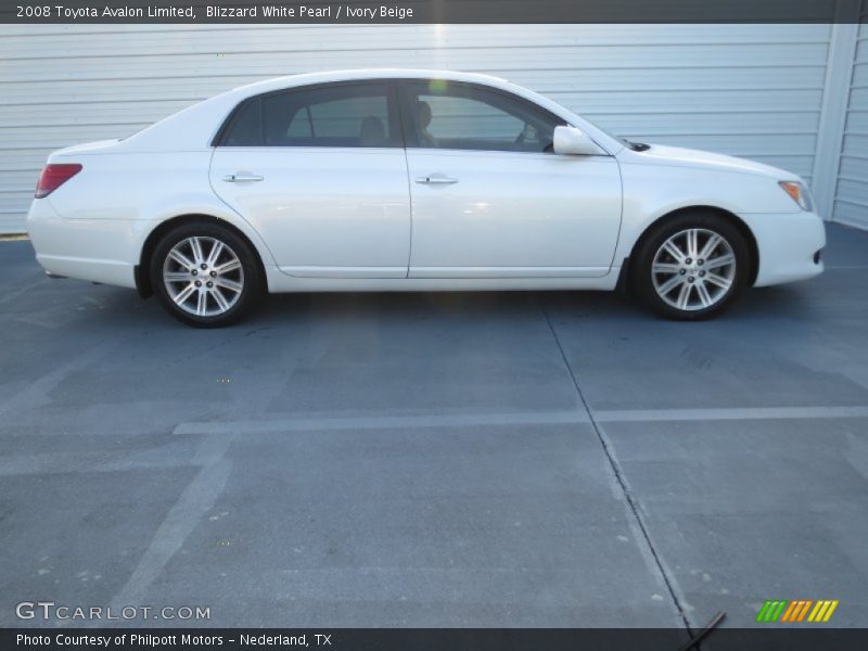 Blizzard White Pearl / Ivory Beige 2008 Toyota Avalon Limited