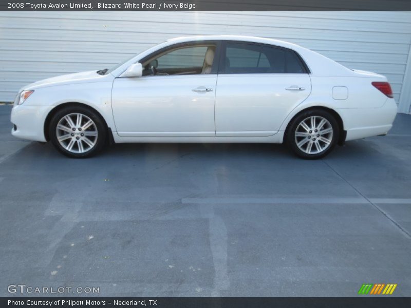 Blizzard White Pearl / Ivory Beige 2008 Toyota Avalon Limited