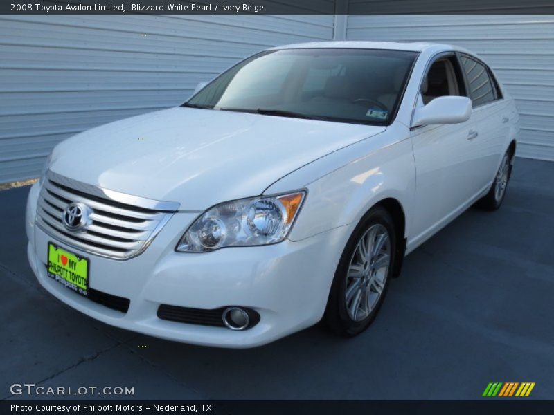 Blizzard White Pearl / Ivory Beige 2008 Toyota Avalon Limited