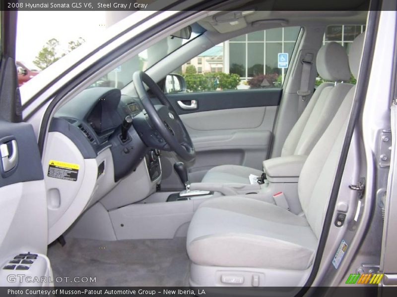 Steel Gray / Gray 2008 Hyundai Sonata GLS V6