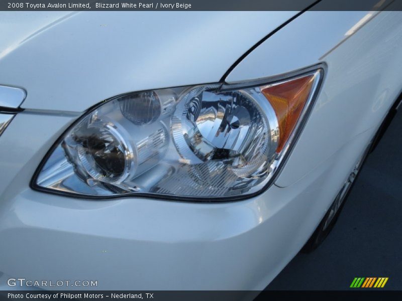 Blizzard White Pearl / Ivory Beige 2008 Toyota Avalon Limited
