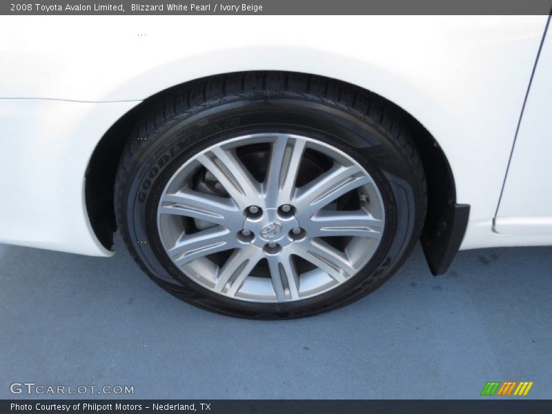 Blizzard White Pearl / Ivory Beige 2008 Toyota Avalon Limited