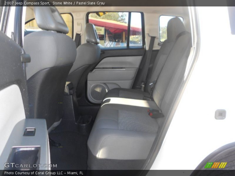 Stone White / Pastel Slate Gray 2007 Jeep Compass Sport