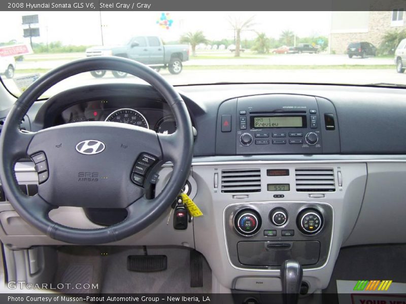 Steel Gray / Gray 2008 Hyundai Sonata GLS V6
