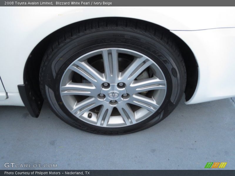 Blizzard White Pearl / Ivory Beige 2008 Toyota Avalon Limited