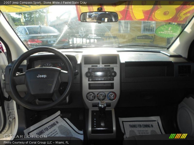 Stone White / Pastel Slate Gray 2007 Jeep Compass Sport
