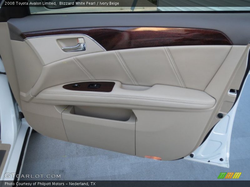 Blizzard White Pearl / Ivory Beige 2008 Toyota Avalon Limited