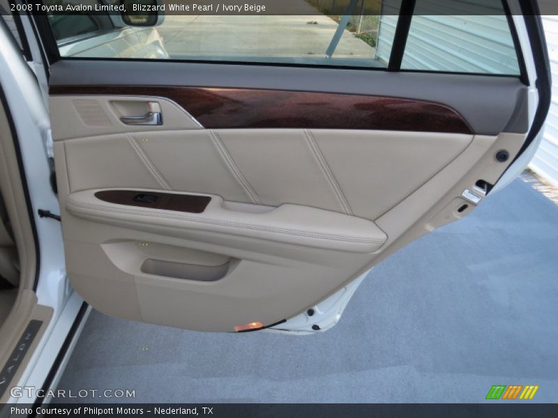 Blizzard White Pearl / Ivory Beige 2008 Toyota Avalon Limited