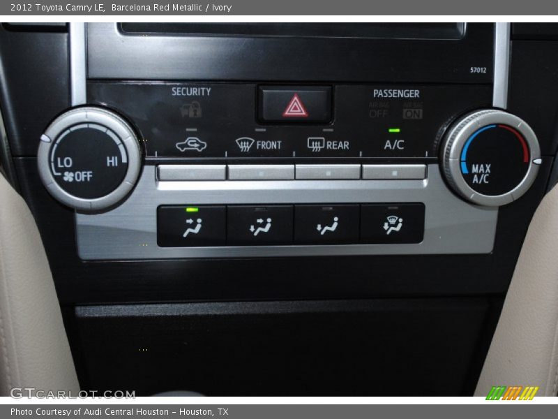 Barcelona Red Metallic / Ivory 2012 Toyota Camry LE