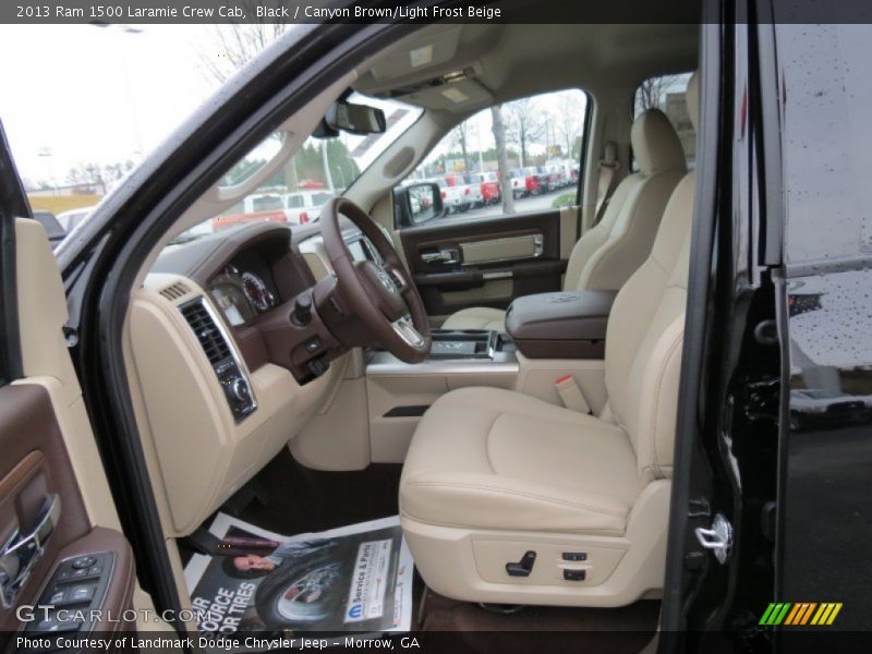  2013 1500 Laramie Crew Cab Canyon Brown/Light Frost Beige Interior