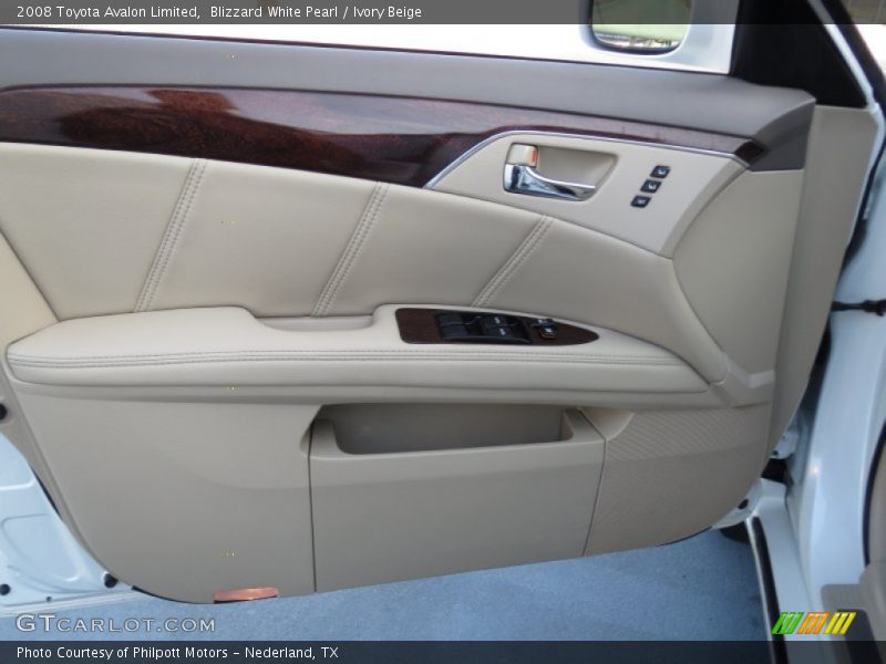 Blizzard White Pearl / Ivory Beige 2008 Toyota Avalon Limited