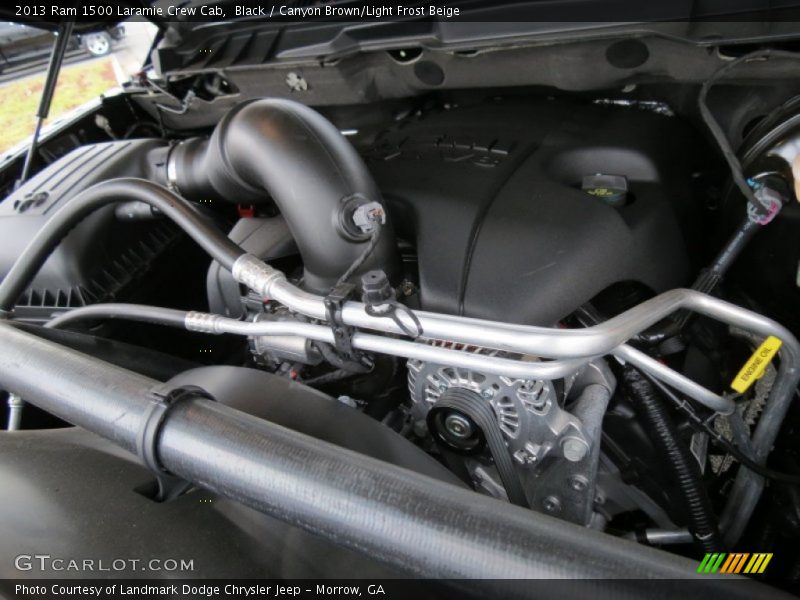 Black / Canyon Brown/Light Frost Beige 2013 Ram 1500 Laramie Crew Cab