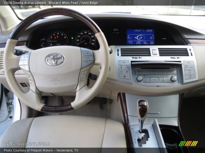 Blizzard White Pearl / Ivory Beige 2008 Toyota Avalon Limited