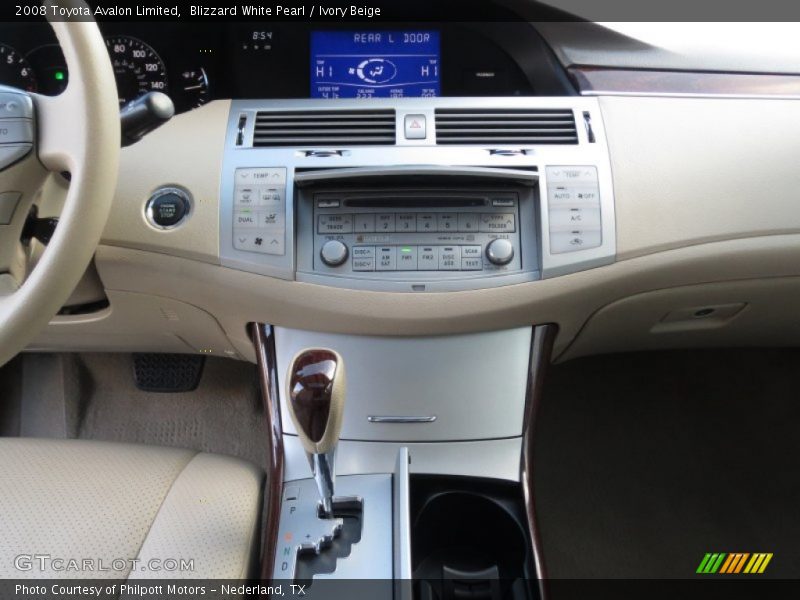 Blizzard White Pearl / Ivory Beige 2008 Toyota Avalon Limited