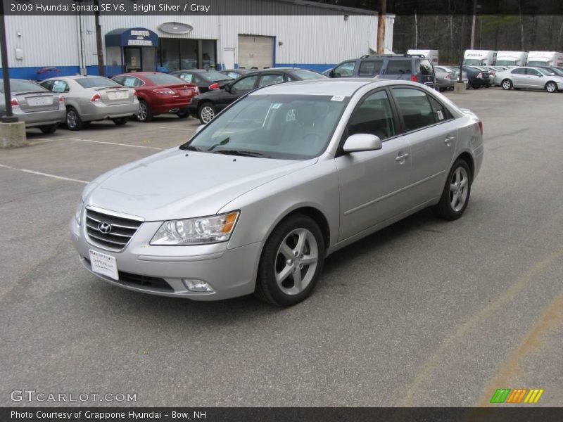 Bright Silver / Gray 2009 Hyundai Sonata SE V6