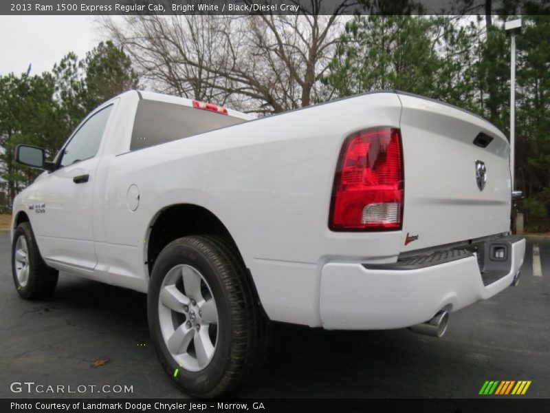 Bright White / Black/Diesel Gray 2013 Ram 1500 Express Regular Cab