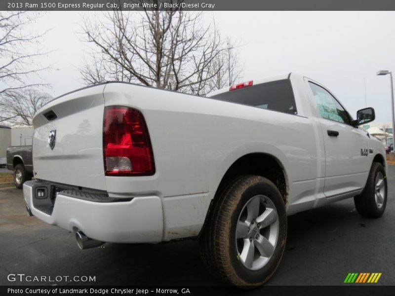 Bright White / Black/Diesel Gray 2013 Ram 1500 Express Regular Cab
