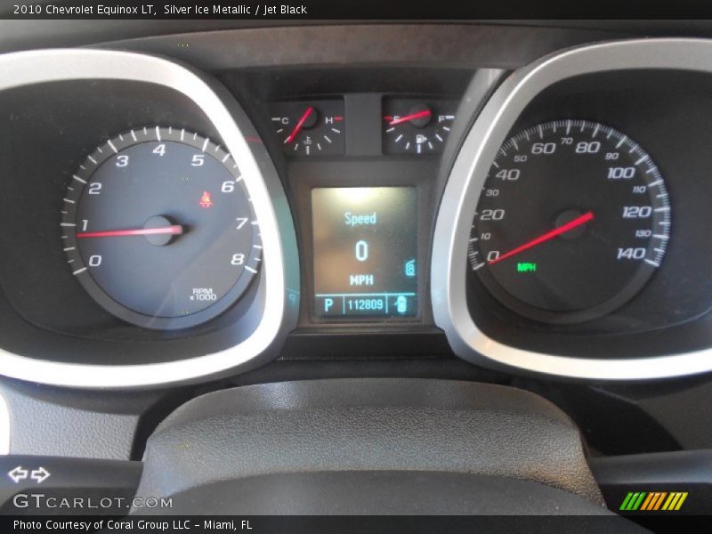 Silver Ice Metallic / Jet Black 2010 Chevrolet Equinox LT