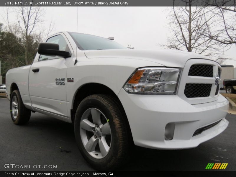 Bright White / Black/Diesel Gray 2013 Ram 1500 Express Regular Cab