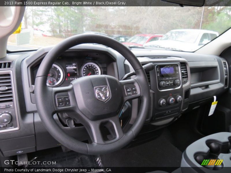 Bright White / Black/Diesel Gray 2013 Ram 1500 Express Regular Cab