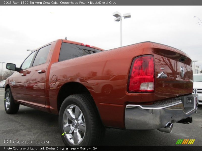 Copperhead Pearl / Black/Diesel Gray 2013 Ram 1500 Big Horn Crew Cab