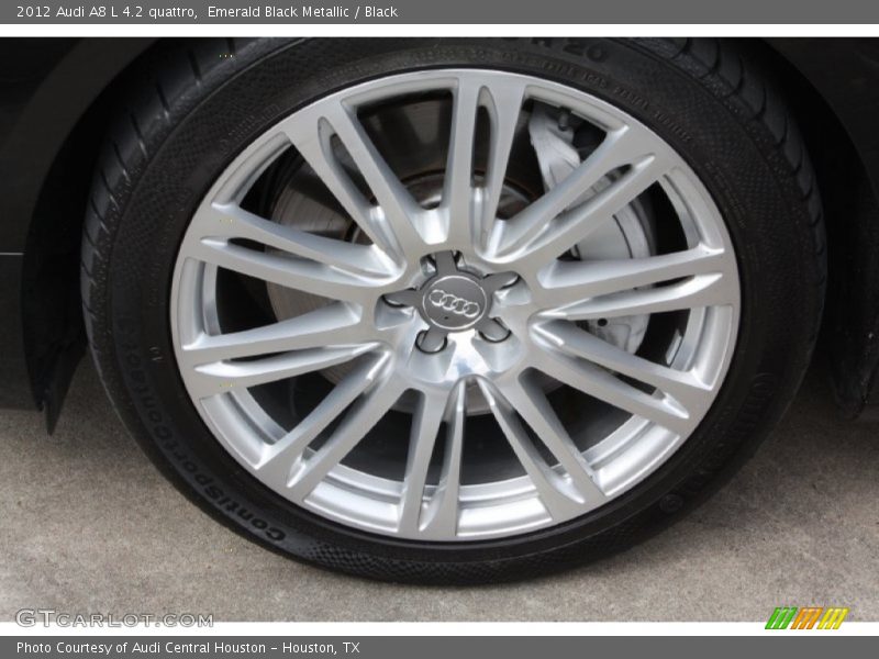 Emerald Black Metallic / Black 2012 Audi A8 L 4.2 quattro