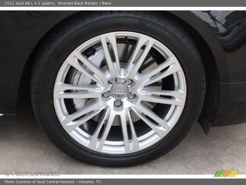 Emerald Black Metallic / Black 2012 Audi A8 L 4.2 quattro