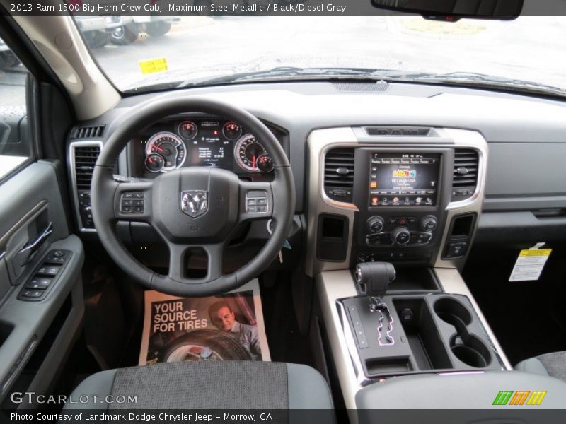 Maximum Steel Metallic / Black/Diesel Gray 2013 Ram 1500 Big Horn Crew Cab