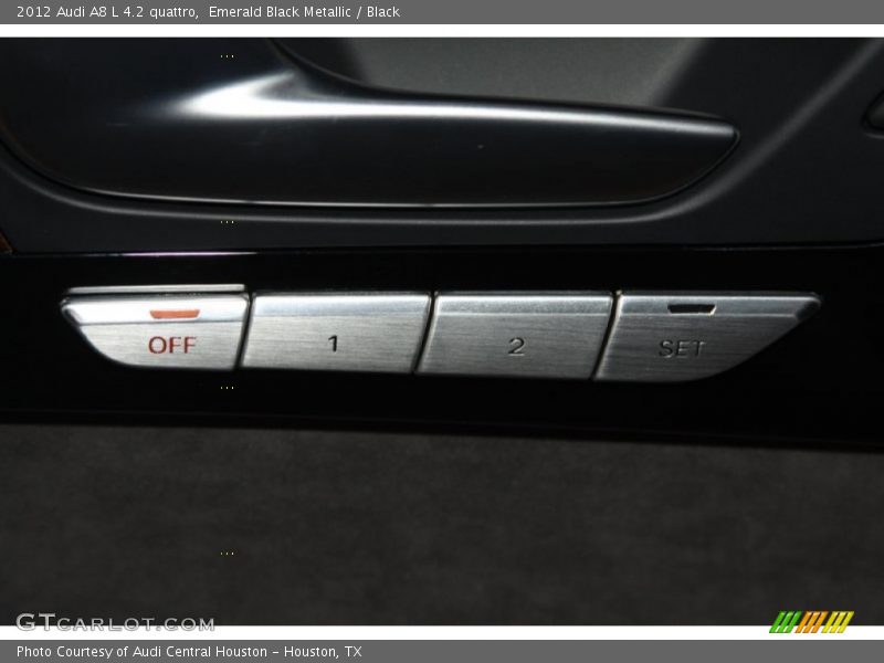 Emerald Black Metallic / Black 2012 Audi A8 L 4.2 quattro