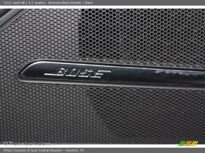 Emerald Black Metallic / Black 2012 Audi A8 L 4.2 quattro