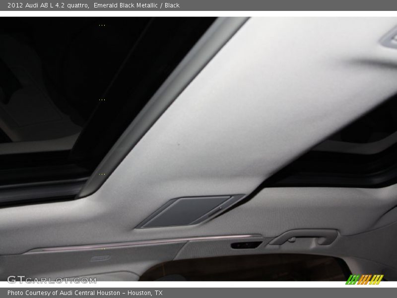 Emerald Black Metallic / Black 2012 Audi A8 L 4.2 quattro