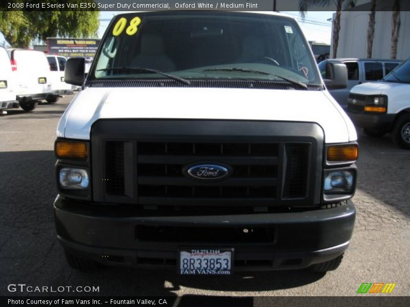Oxford White / Medium Flint 2008 Ford E Series Van E350 Super Duty Commericial