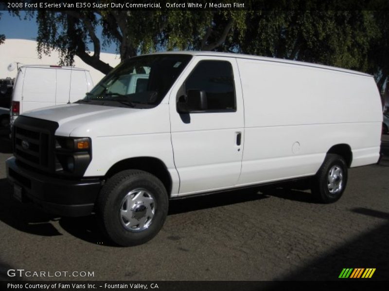 Oxford White / Medium Flint 2008 Ford E Series Van E350 Super Duty Commericial