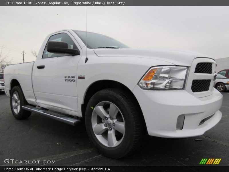 Bright White / Black/Diesel Gray 2013 Ram 1500 Express Regular Cab