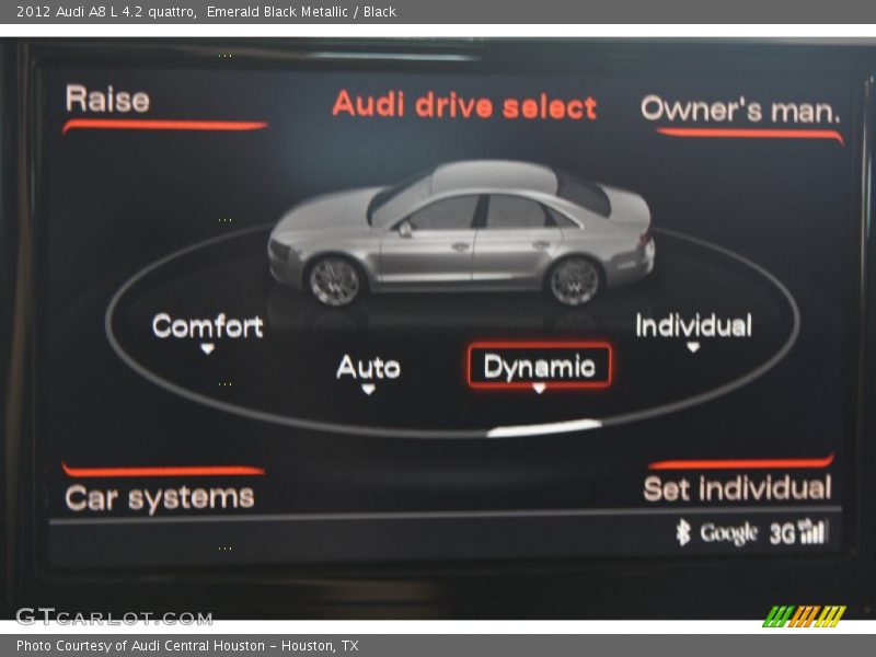 Emerald Black Metallic / Black 2012 Audi A8 L 4.2 quattro