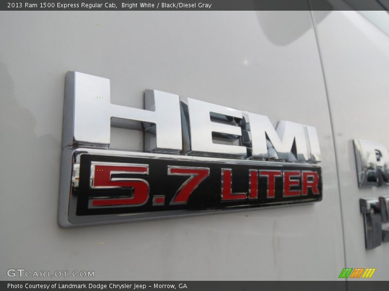 Bright White / Black/Diesel Gray 2013 Ram 1500 Express Regular Cab