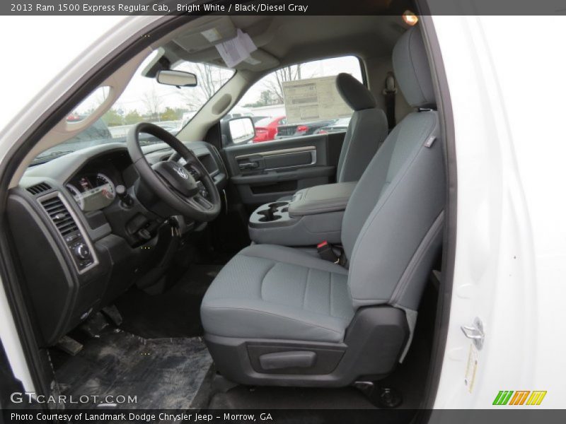 Bright White / Black/Diesel Gray 2013 Ram 1500 Express Regular Cab