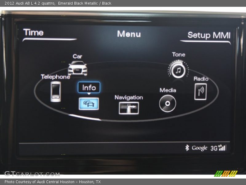 Emerald Black Metallic / Black 2012 Audi A8 L 4.2 quattro