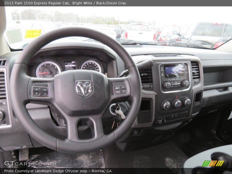Bright White / Black/Diesel Gray 2013 Ram 1500 Express Regular Cab