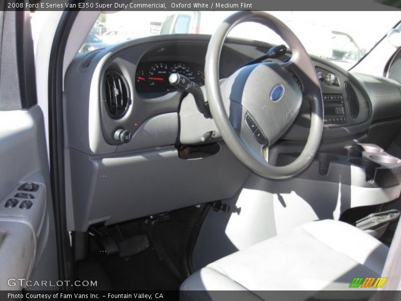 Oxford White / Medium Flint 2008 Ford E Series Van E350 Super Duty Commericial