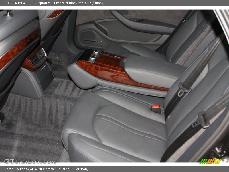 Emerald Black Metallic / Black 2012 Audi A8 L 4.2 quattro